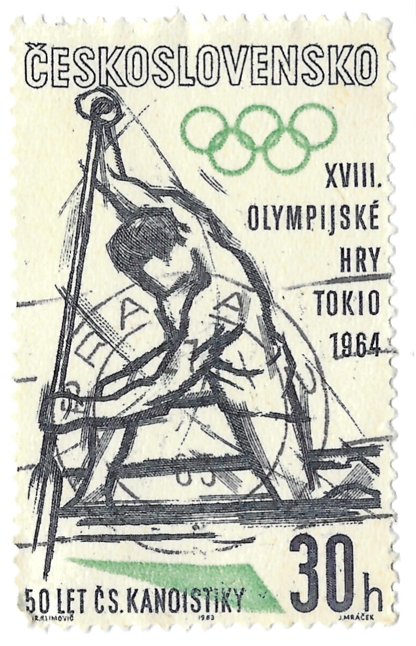 Summer Olympic Games 1964 Czechoslovakia Stamps Aquatic