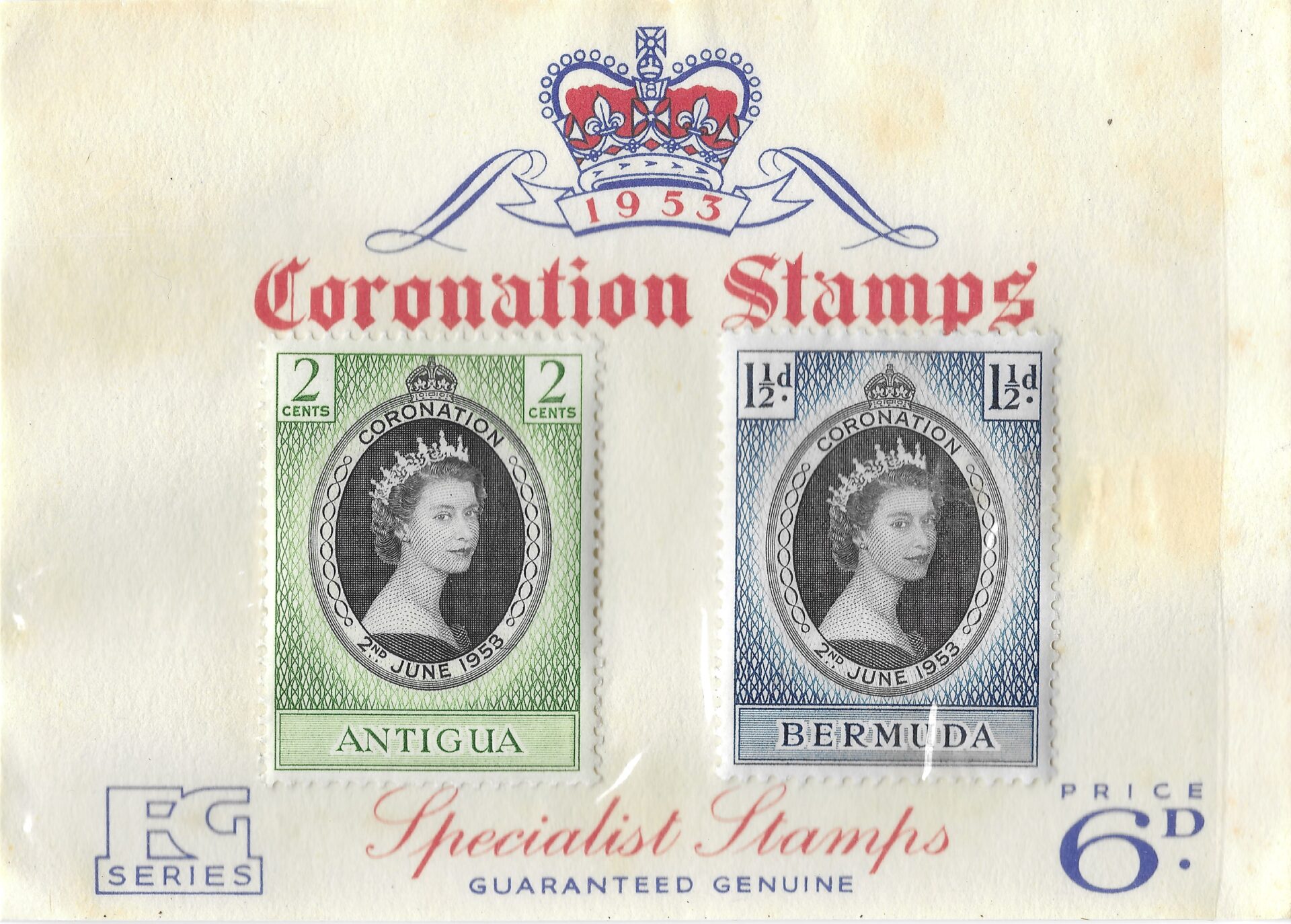 1958 Coronation Postage Stamps