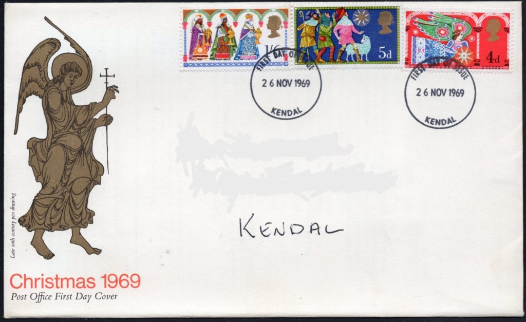 Christmas 1969 British First Day Cover (First Day of Issue Envelope)