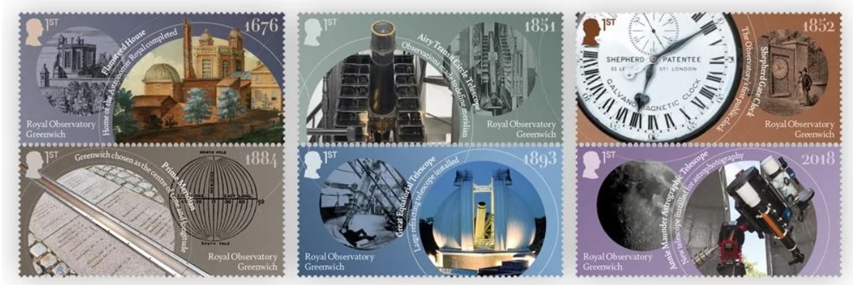 Royal Observatory Greenwich Royal Mail Stamps June 2025
